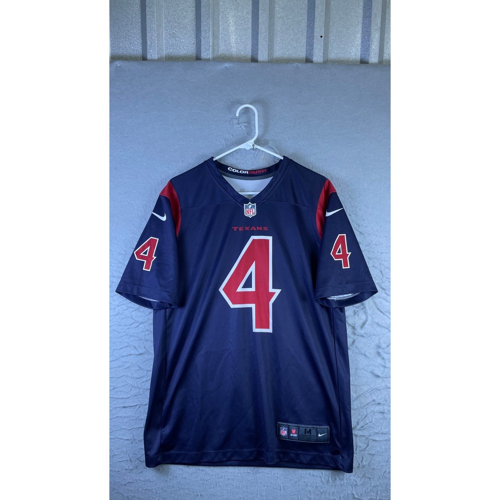 Nike Football Jersey Men M Blue Excellent Watson Houston Texans Color Rush